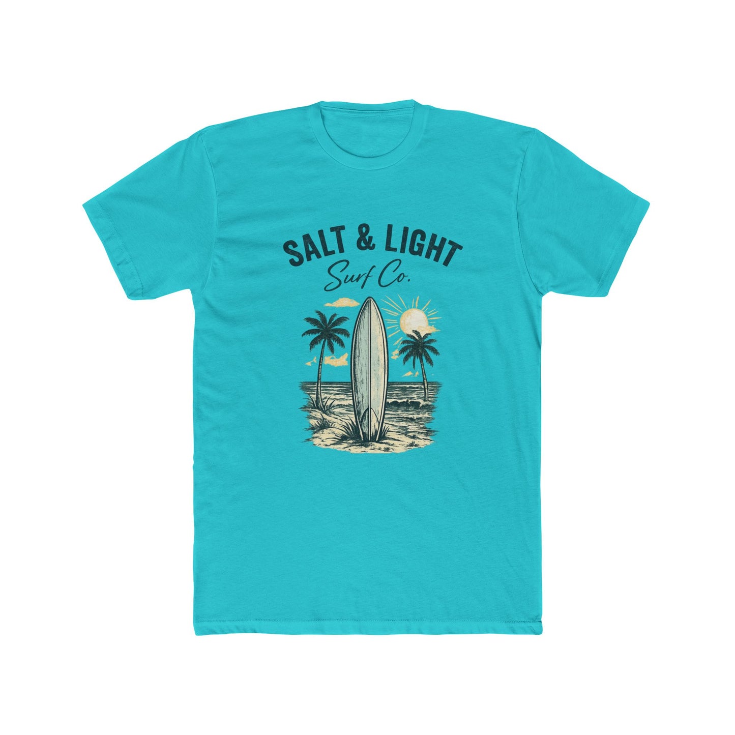 Surf Co. 'Salt & Light' Beach Tee — Vintage Surfboard Palm T-Shirt