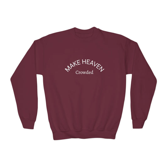 Youth Crewneck Sweatshirt | "Make Heaven Crowded" Graphic Pullover for Teens, Cozy Unisex Sweatshirt, Perfect for Everyday Wear, Gifts [...]