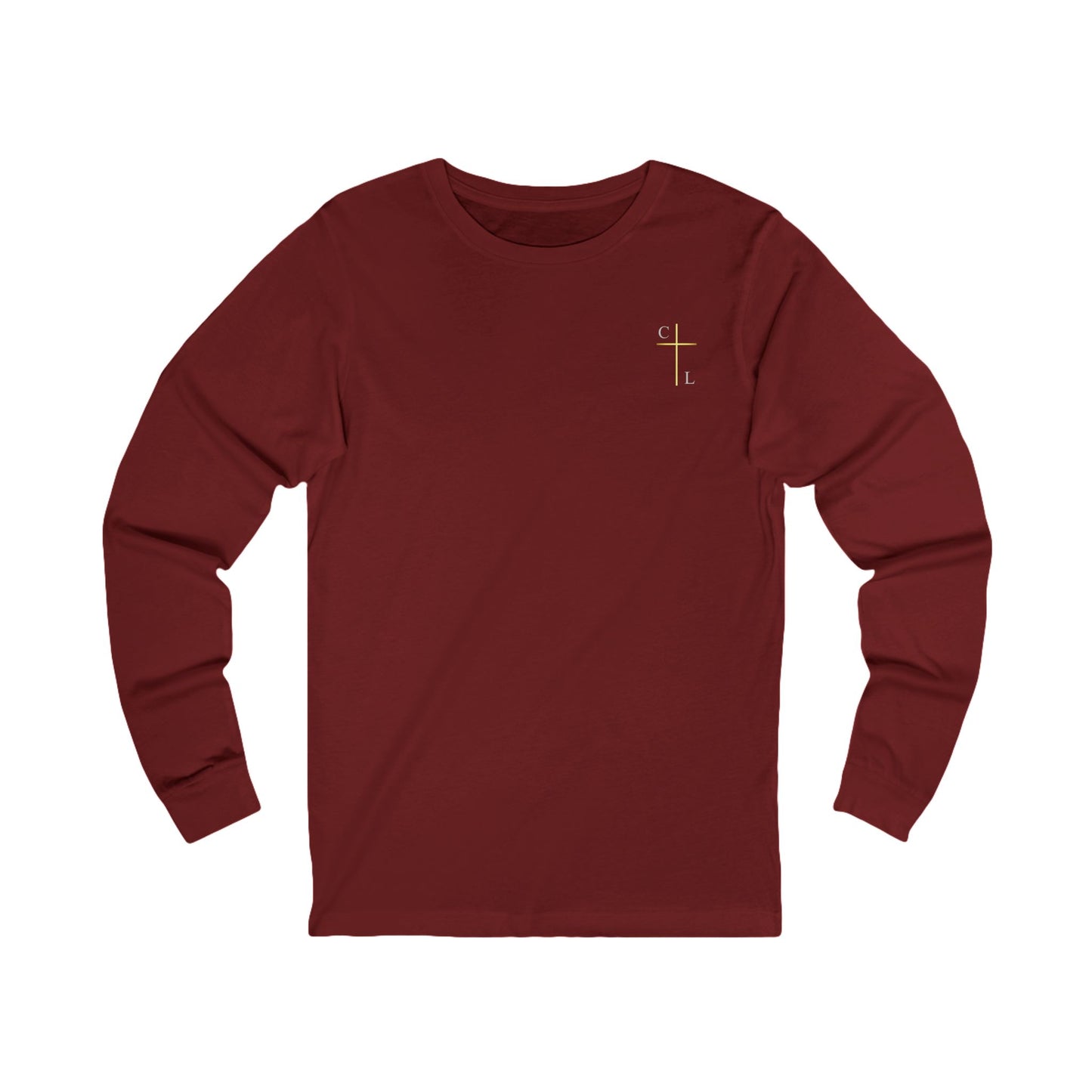 Unisex Jersey Long Sleeve Tee, simple and clean with C/L Logo