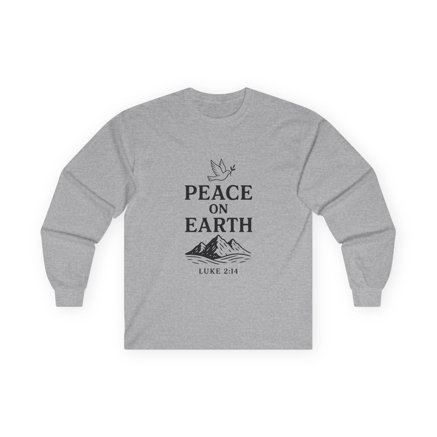 Unisex Peace on Earth With Dove -  Long Sleeve Comfy Tee