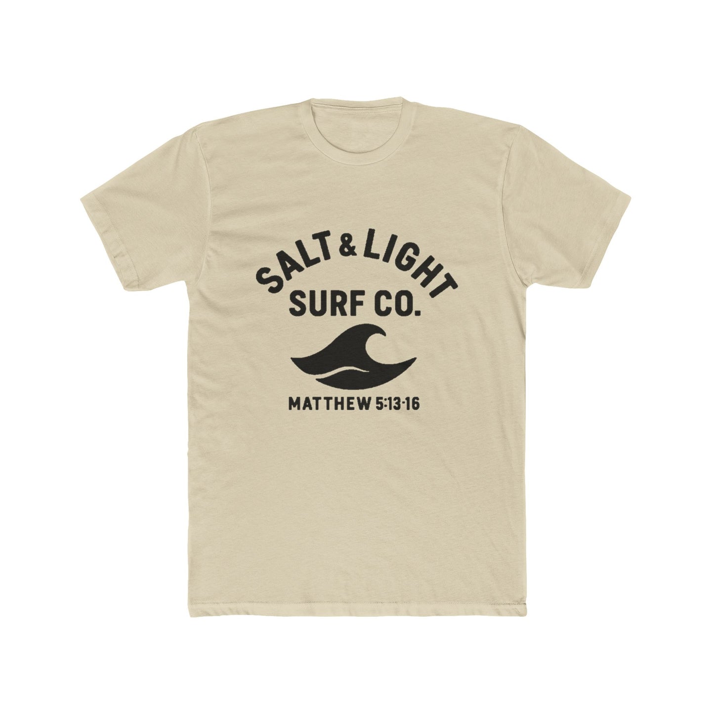 Salt & Light Surf Co. T‑Shirt Blk Front copy — Matthew 5:13-16 Christian Surf Tee