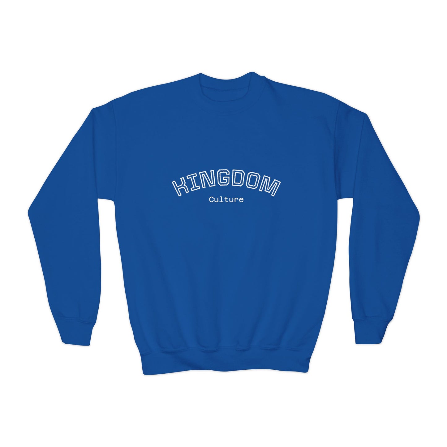 Youth Crewneck Sweatshirt - Cozy Kingdom Culture Pullover, Perfect for Kids & Teens, Great for Everyday Wear, Gifts, Casual Outfits