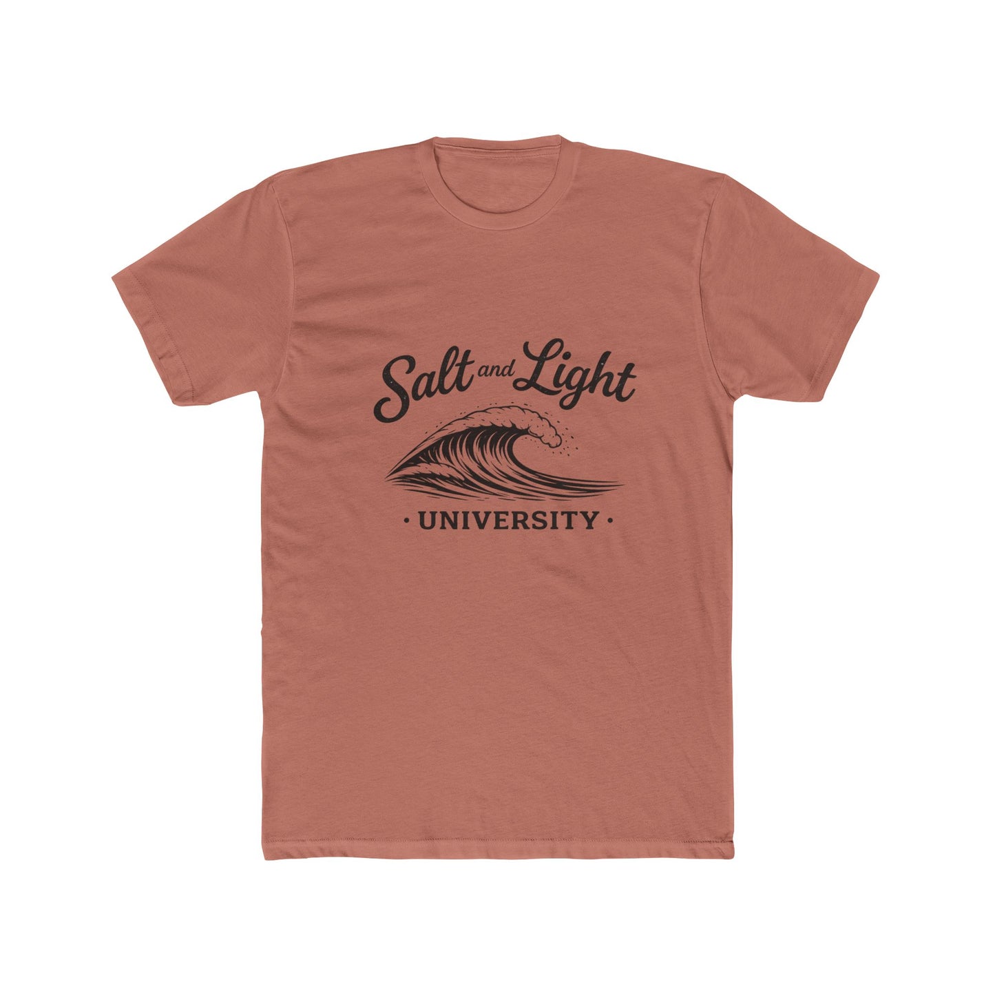 Salt and Light University T-Shirt – Vintage Coastal Wave Campus Tee