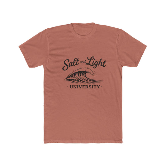 Salt and Light University T-Shirt – Vintage Coastal Wave Campus Tee