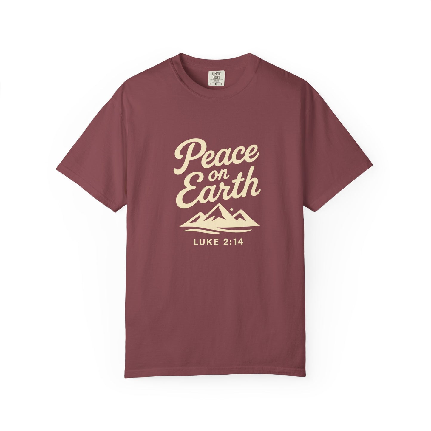 Peace on Earth - Beige Copy, Unisex Garment-Dyed T-Shirt, comfort T-Shirt