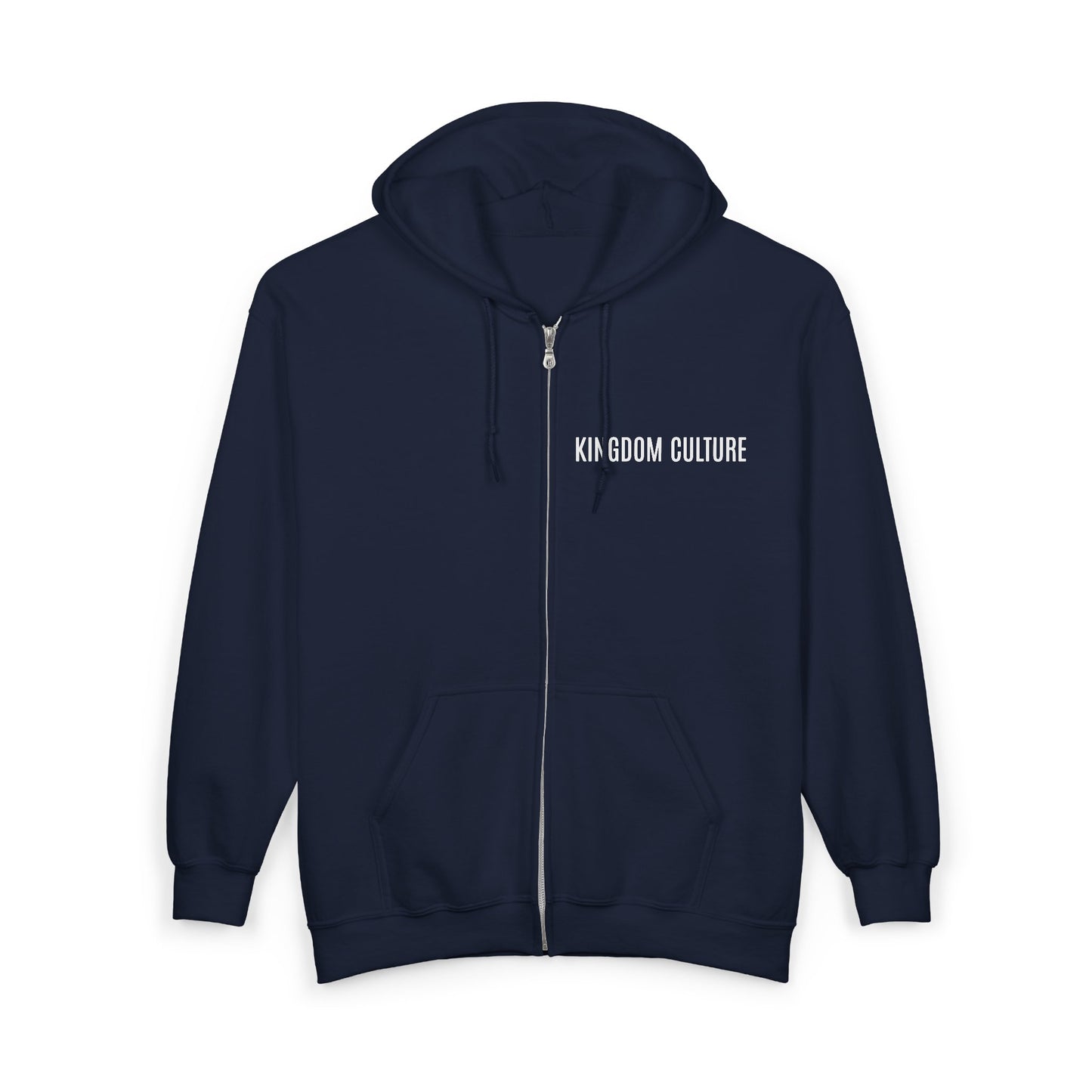 Unisex Heavy Blend™ Full Zip Hooded Sweatshirt, Kingdom Culture/ChristLife Cozy zip up.