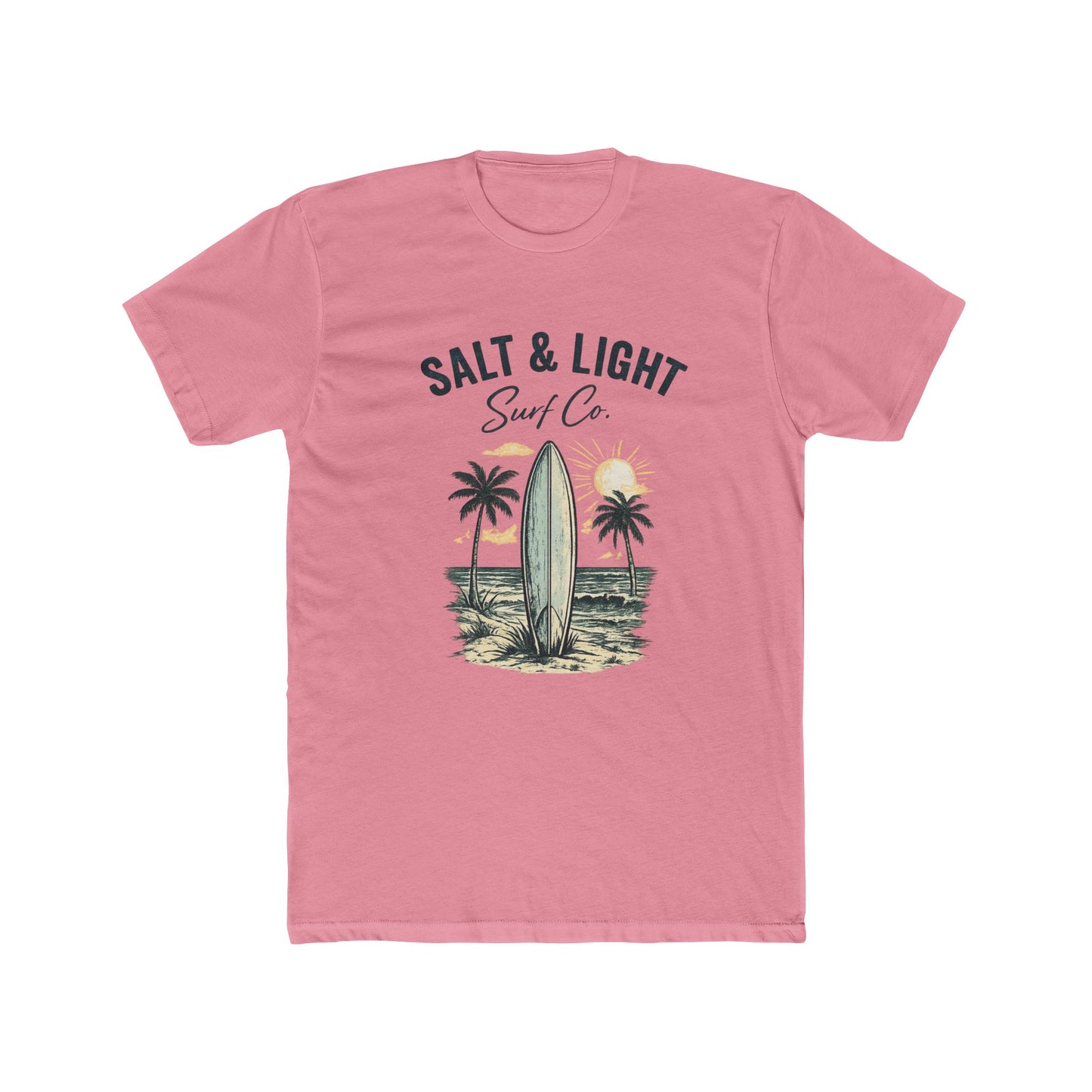 Surf Co. 'Salt & Light' Beach Tee — Vintage Surfboard Palm T-Shirt