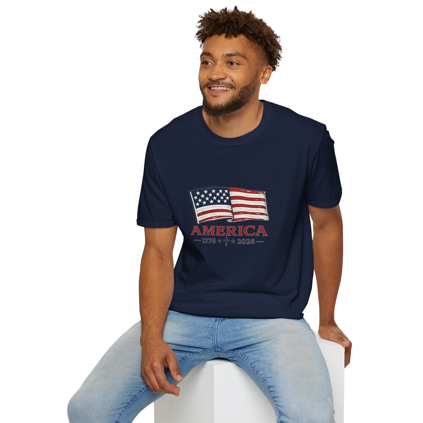 America 1776‑2026 Flag Graphic T-Shirt - Unisex