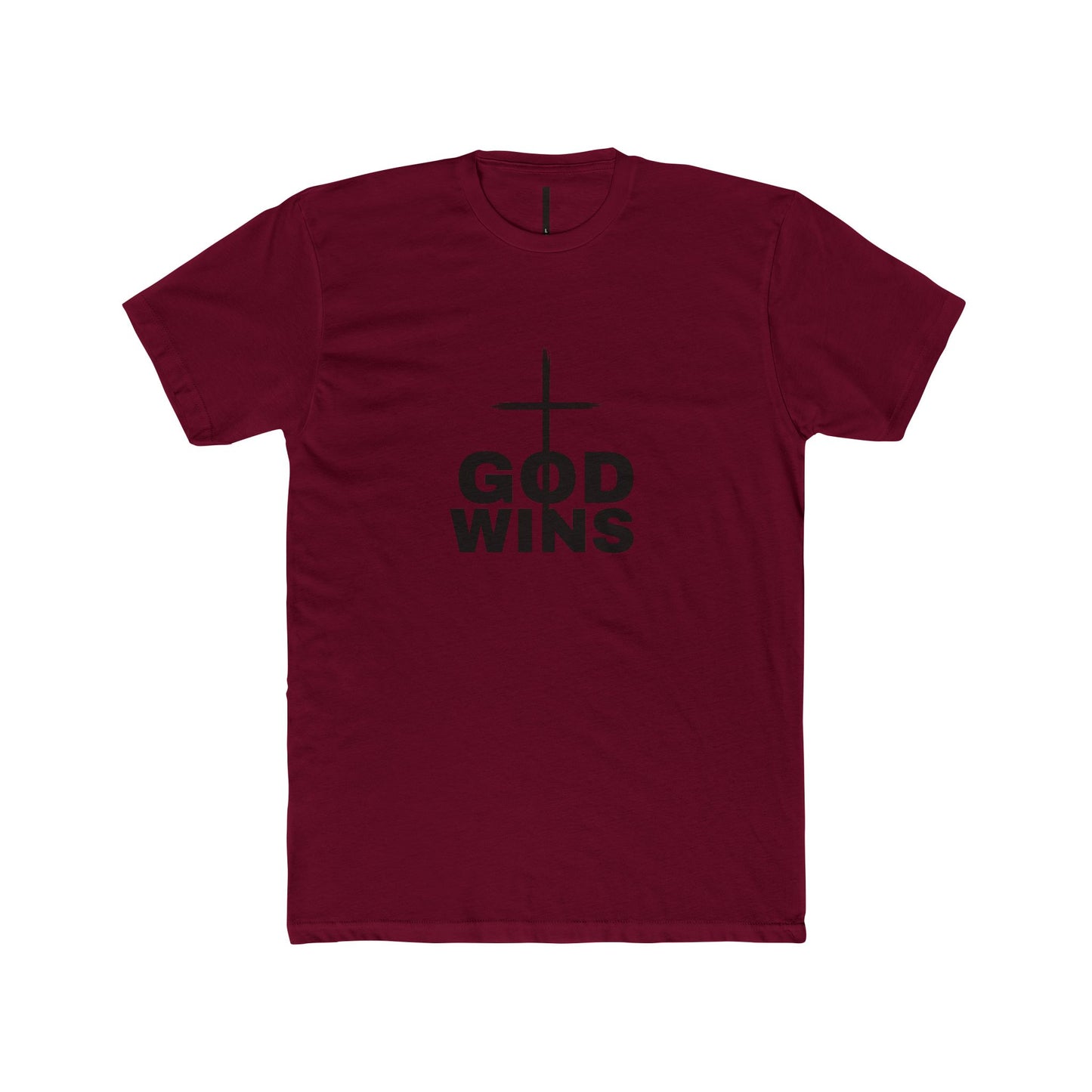 Faith-Inspired Unisex Crew Tee - God Wins Shirt, Christian T-Shirt, Inspirational Outfit, Religious Gift, Casual Wear