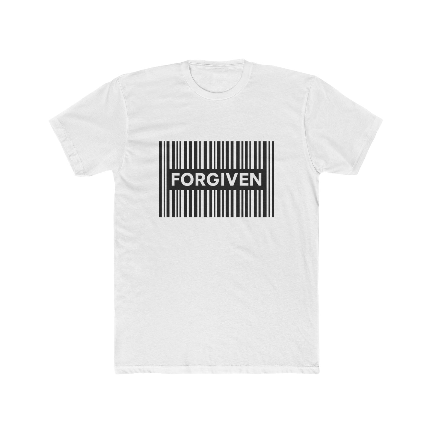 Forgiven Barcode T‑Shirt — Christian Faith Graphic Tee