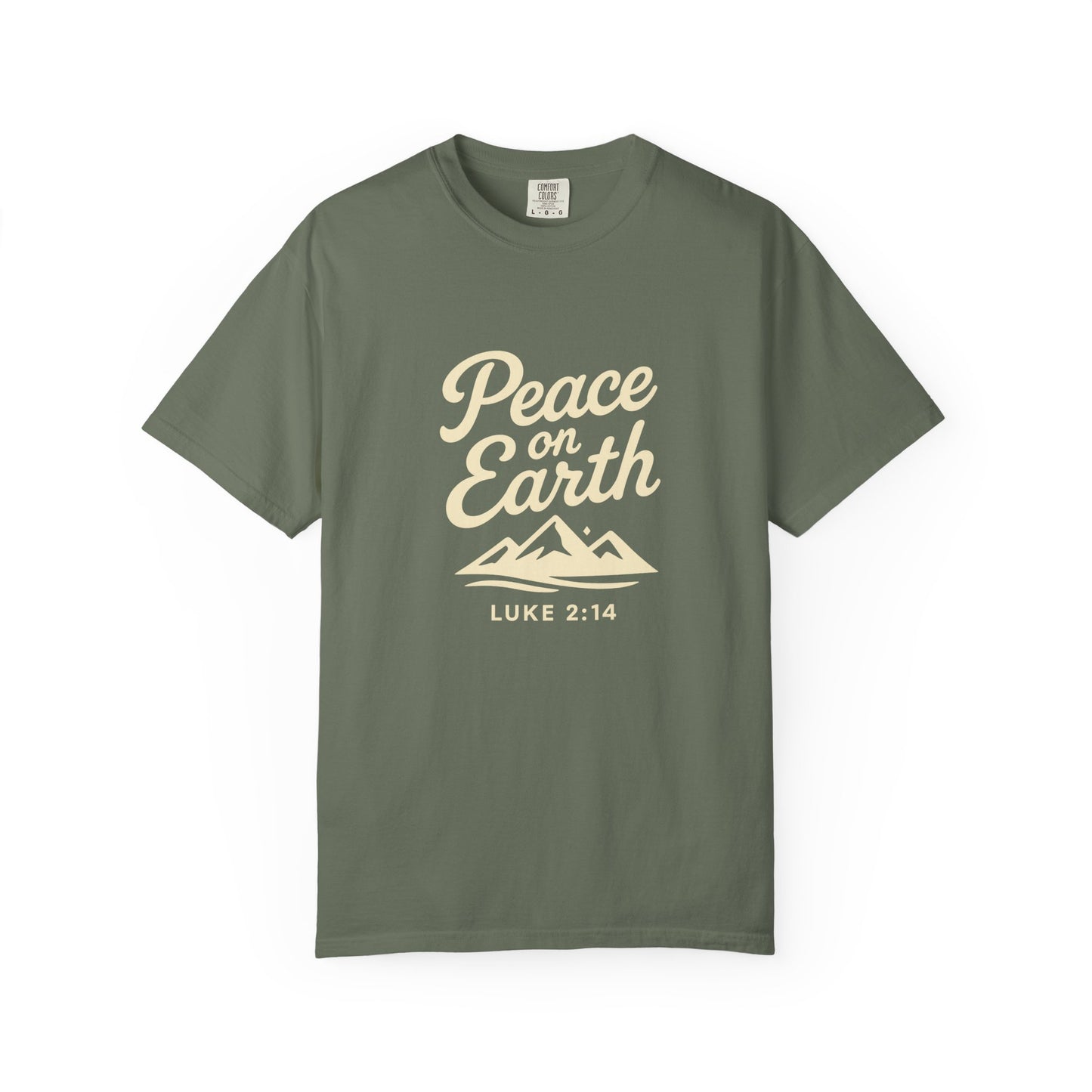 Peace on Earth - Beige Copy, Unisex Garment-Dyed T-Shirt, comfort T-Shirt