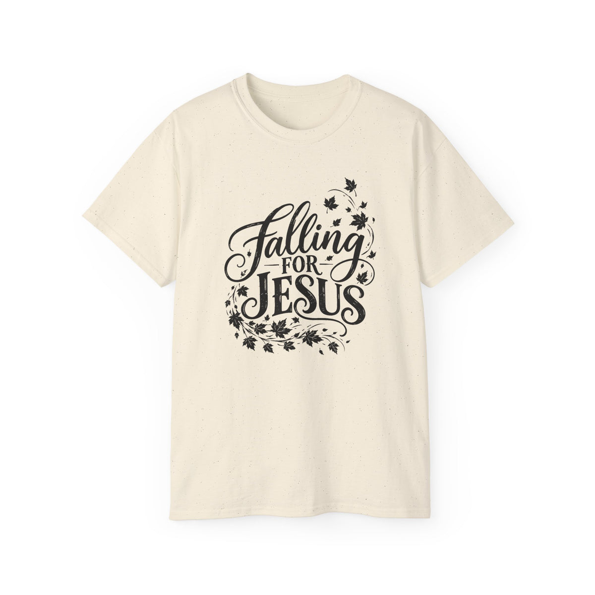Falling for Jesus T‑Shirt — Faith‑Inspired Christian Tee with Autumn Leaf Design