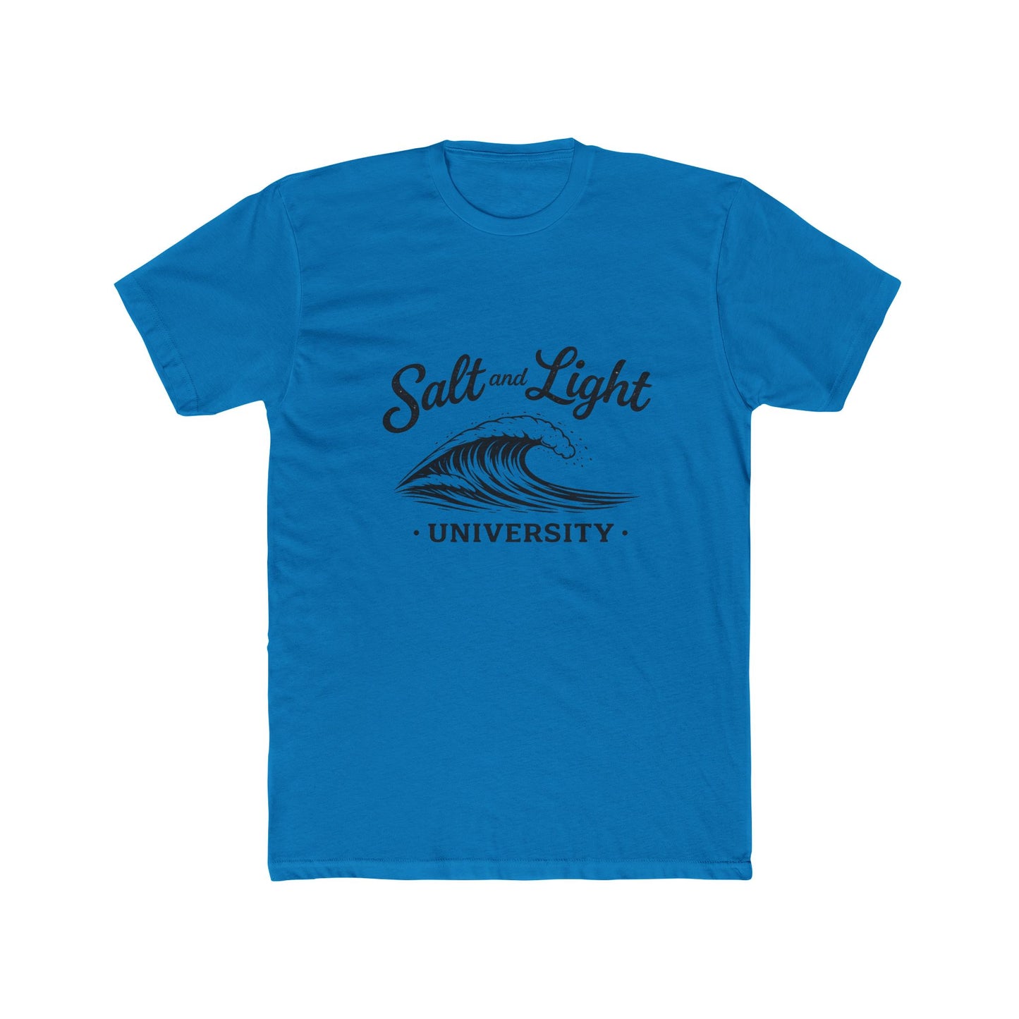 Salt and Light University T-Shirt – Vintage Coastal Wave Campus Tee