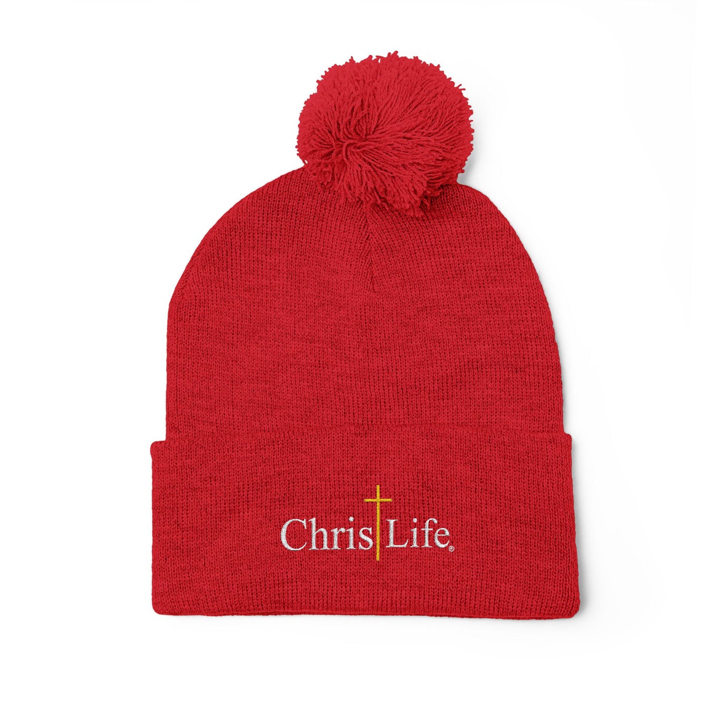 Cozy Embroidered Pom-Pom Knit Winter Beanie - ChristLife