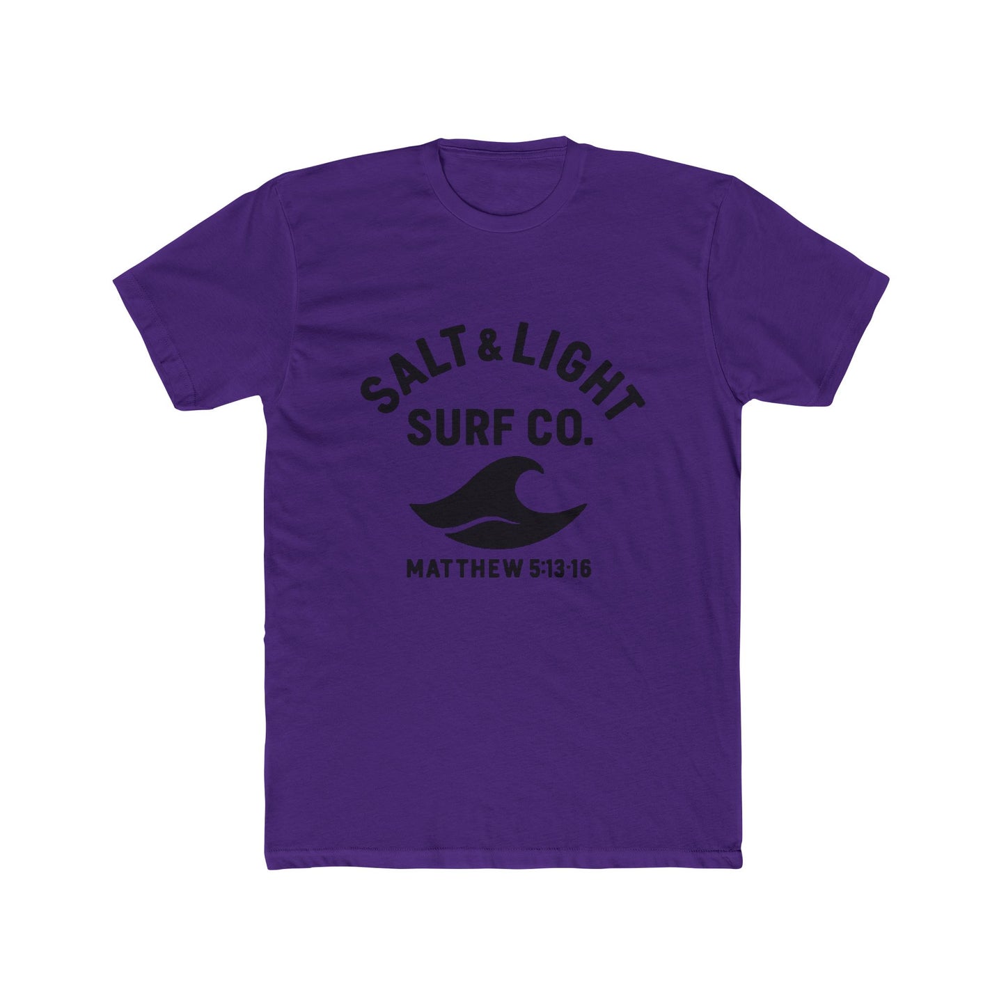 Salt & Light Surf Co. T‑Shirt Blk Front copy — Matthew 5:13-16 Christian Surf Tee