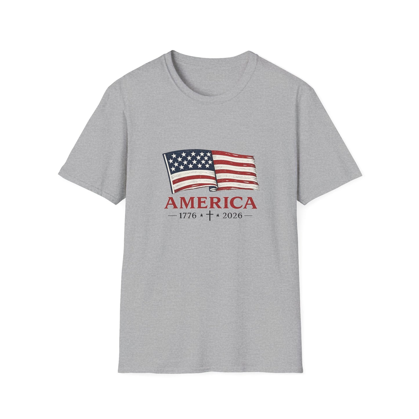 America 1776‑2026 Flag Graphic T-Shirt - Unisex