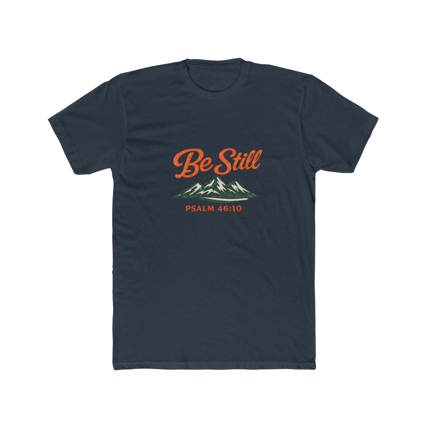 Be Still Psalm 46:10 Vintage Ink Wash T-Shirt — Mountain Christian Faith Tee - Unisex