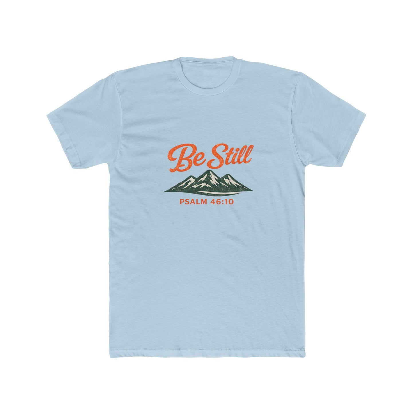 Be Still Psalm 46:10 Vintage Ink Wash T-Shirt — Mountain Christian Faith Tee - Unisex