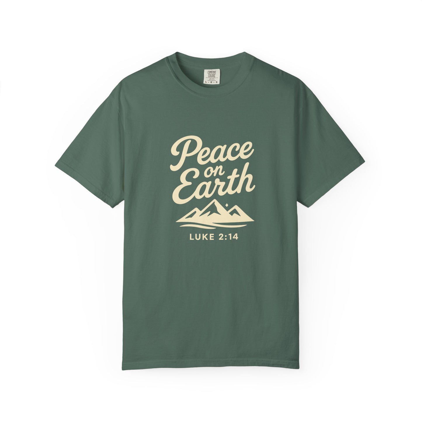 Peace on Earth - Beige Copy, Unisex Garment-Dyed T-Shirt, comfort T-Shirt