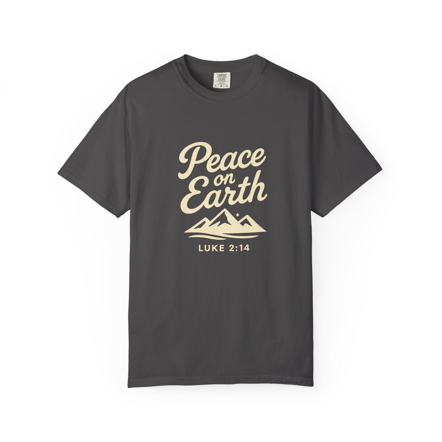 Peace on Earth - Beige Copy, Unisex Garment-Dyed T-Shirt, comfort T-Shirt