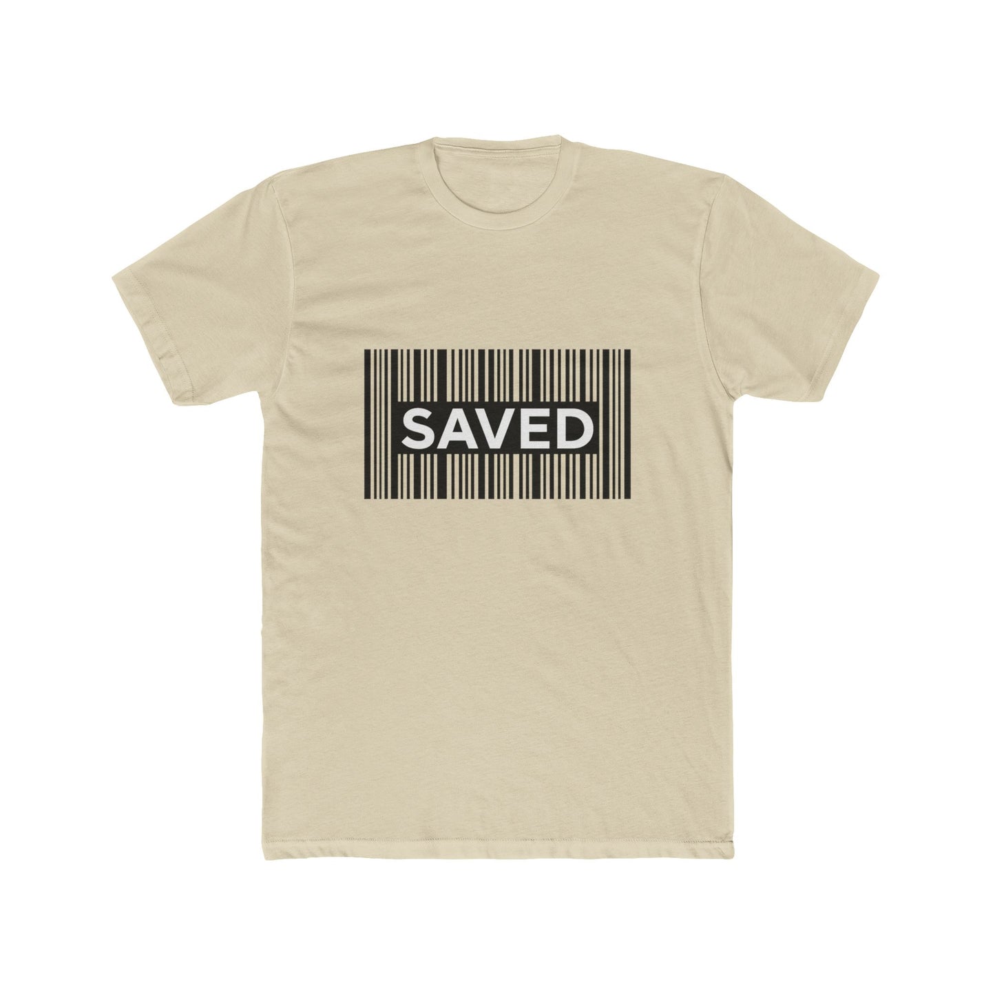 Saved Barcode T‑Shirt — Christian Faith Graphic Tee, Unisex