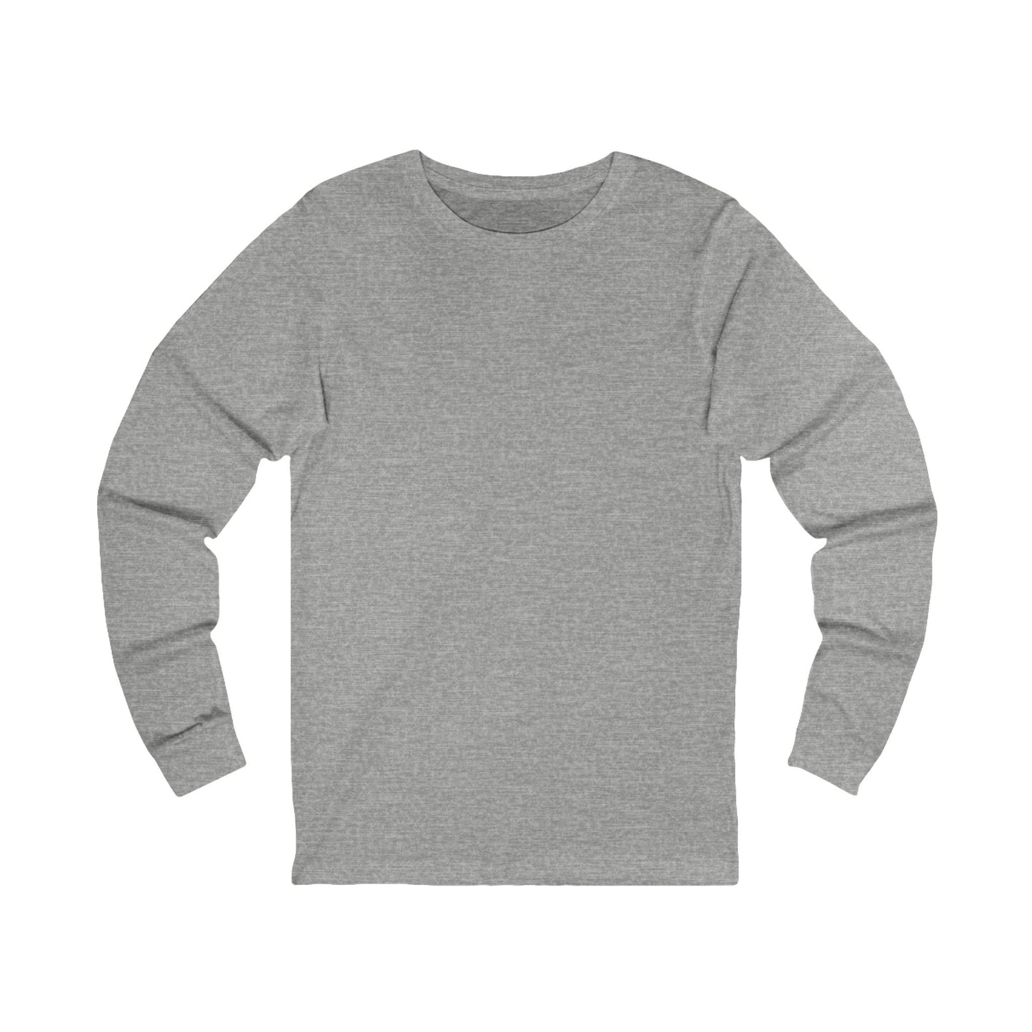 Be Still Mountain Long Sleeve Tee — Psalm 46:10 Inspirational Christian Shirt - print on backside