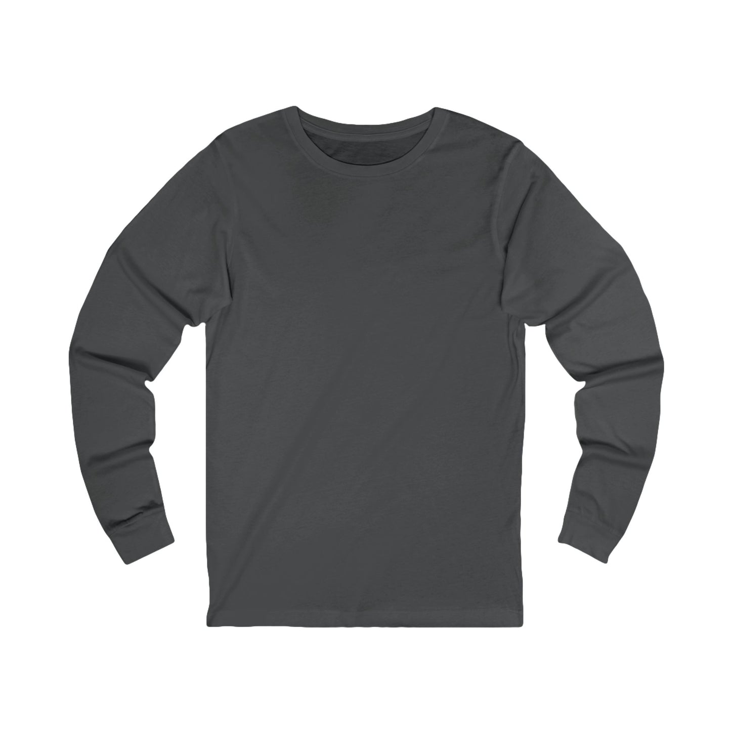 Be Still Mountain Long Sleeve Tee — Psalm 46:10 Inspirational Christian Shirt - print on backside