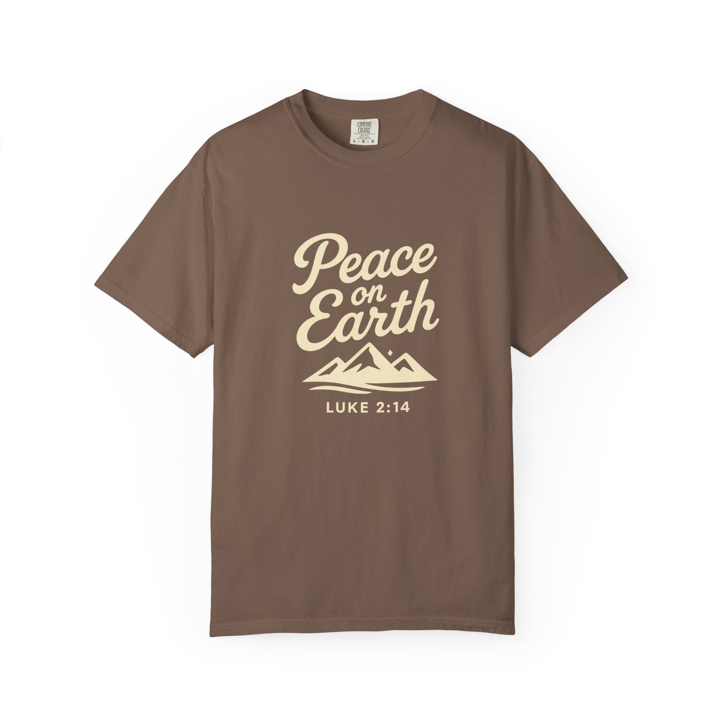 Peace on Earth - Beige Copy, Unisex Garment-Dyed T-Shirt, comfort T-Shirt