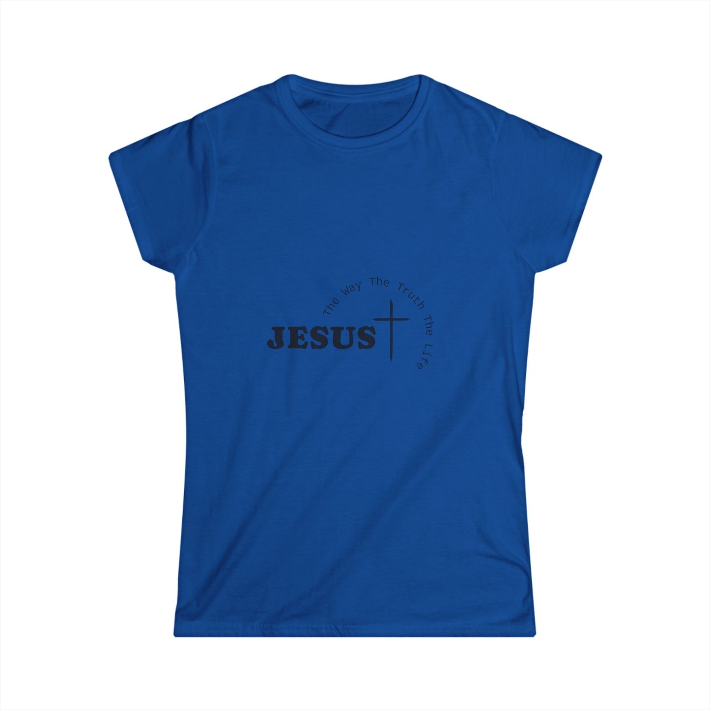 Women's Softstyle Cute Tee - Jesus, The Way, The Truth, The Life