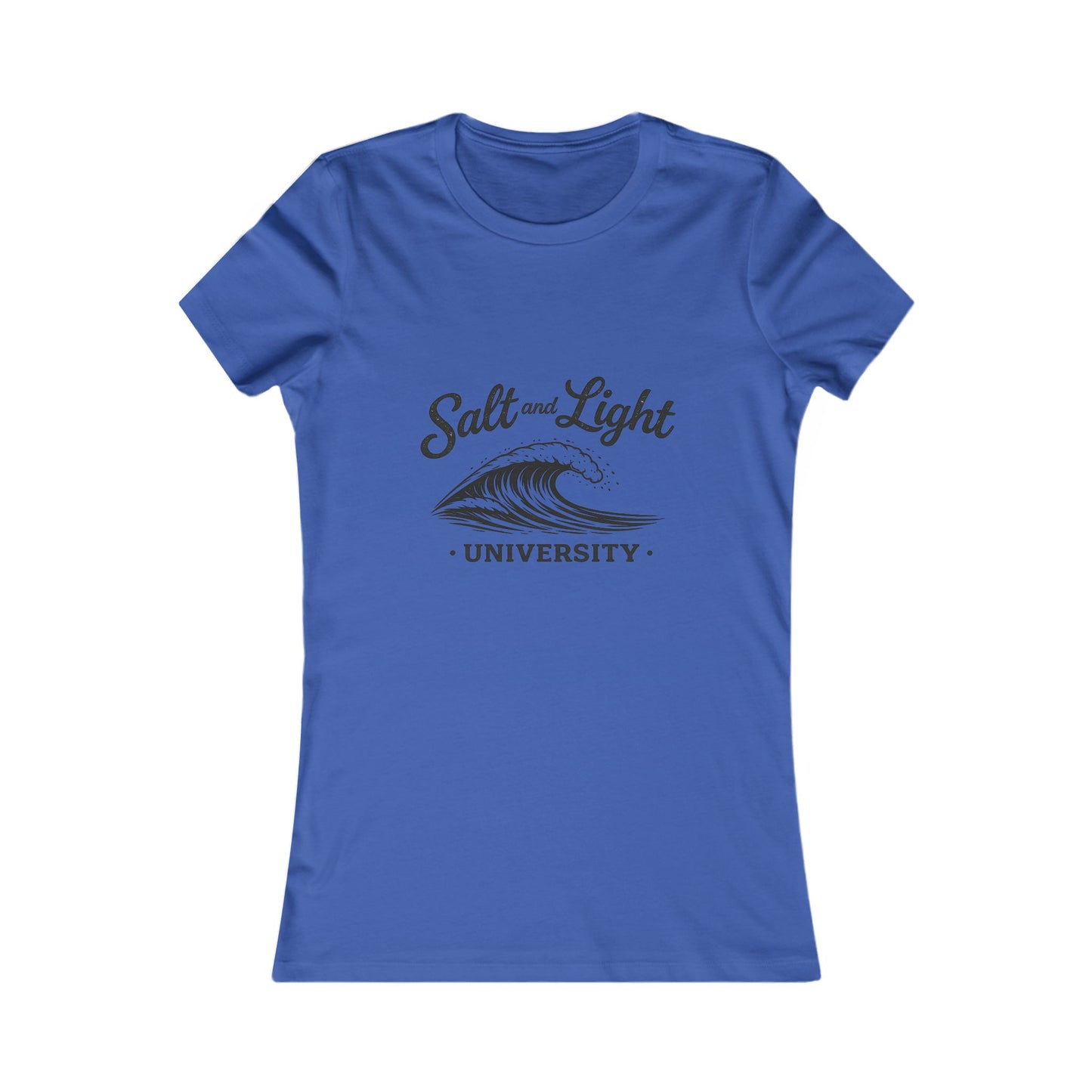 Salt and Light University Women's Tee – Vintage Surf Wave Graphic Shirt