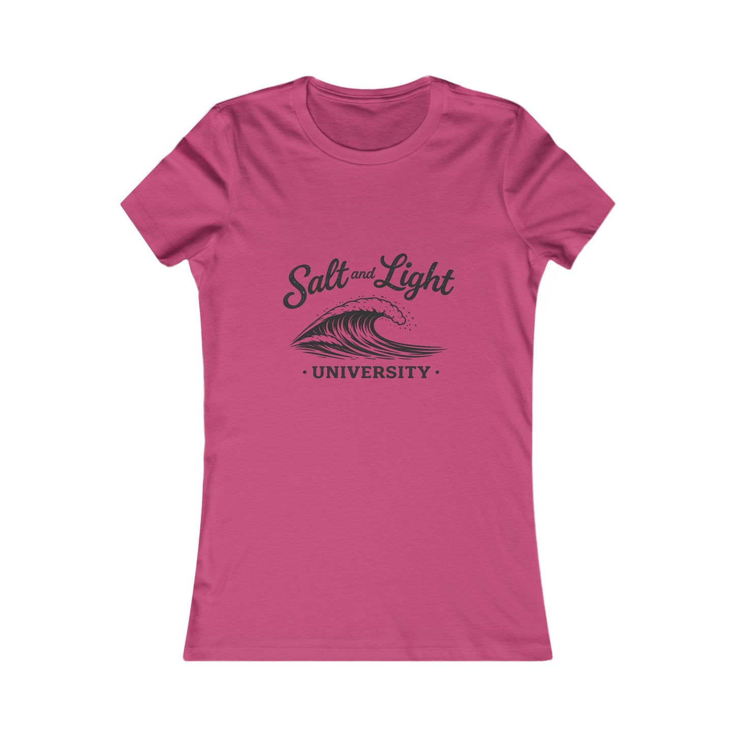 Salt and Light University Women's Tee – Vintage Surf Wave Graphic Shirt