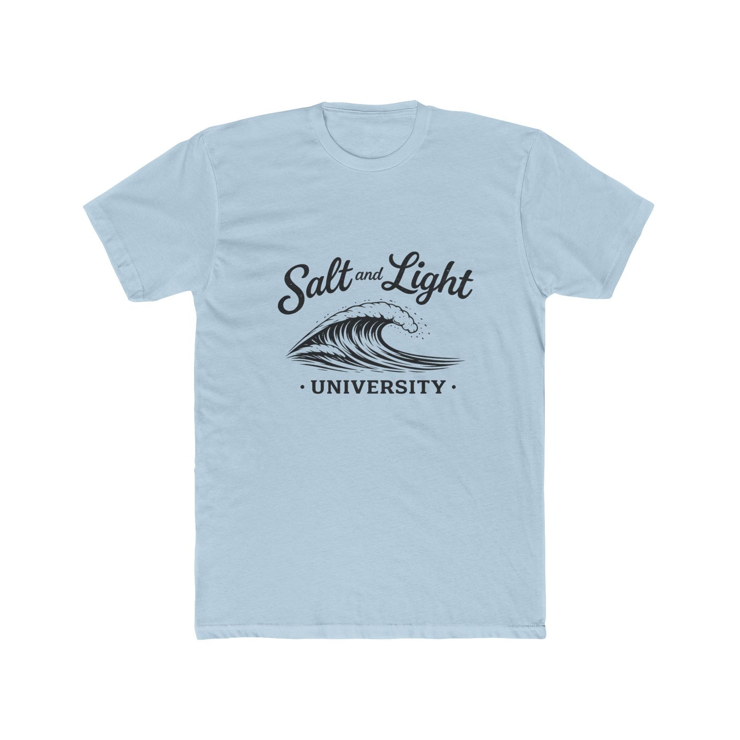 Salt and Light University T-Shirt – Vintage Coastal Wave Campus Tee