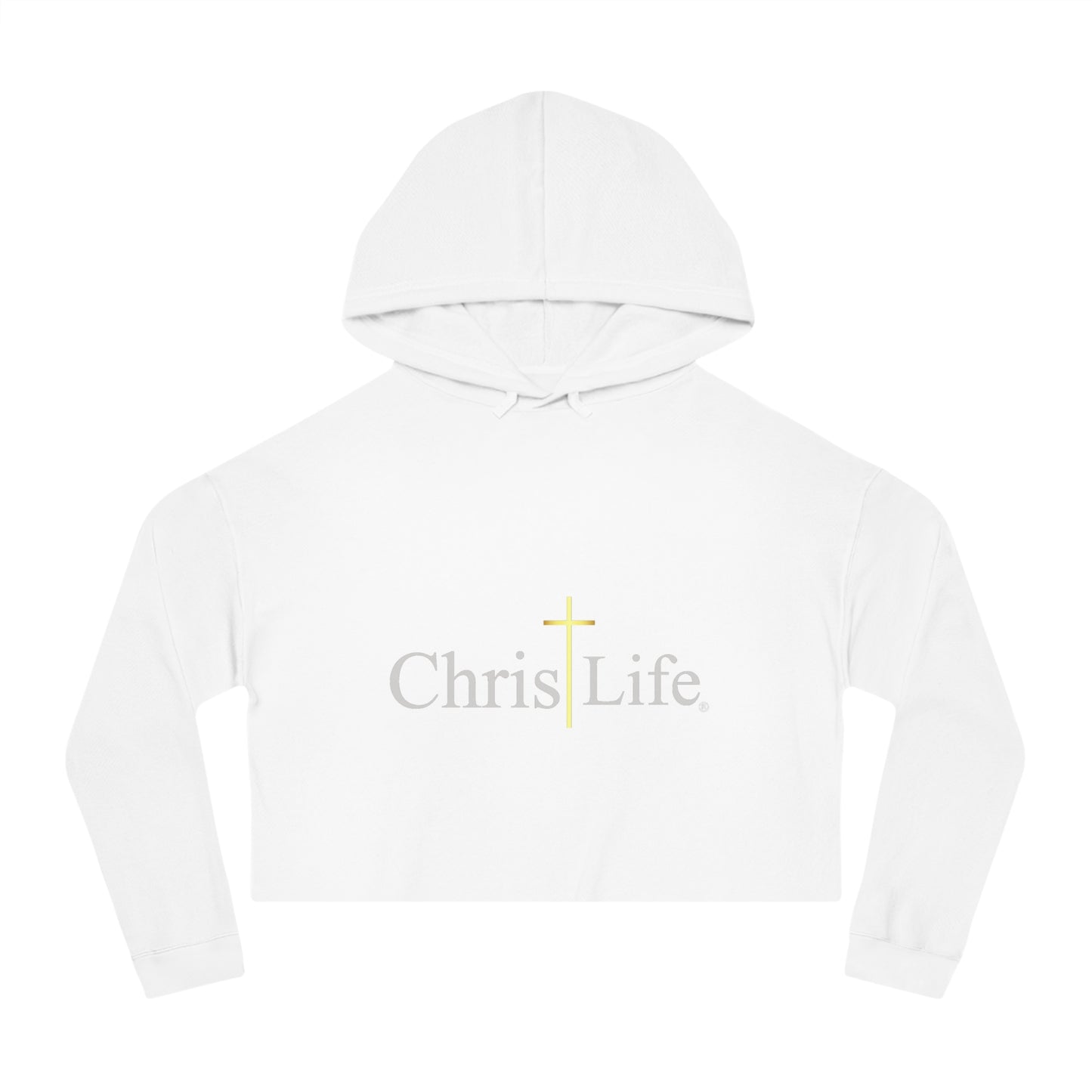 Women’s Chic and Silky Soft Cropped Hooded Sweatshirt with christlife copy