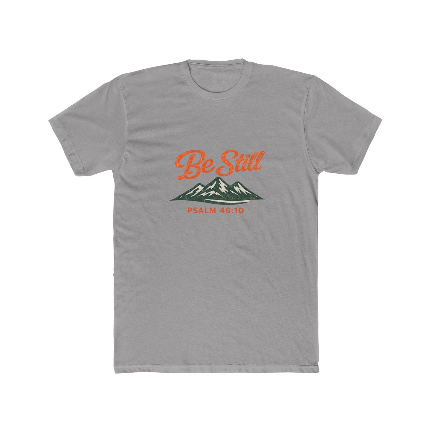Be Still Psalm 46:10 Vintage Ink Wash T-Shirt — Mountain Christian Faith Tee - Unisex