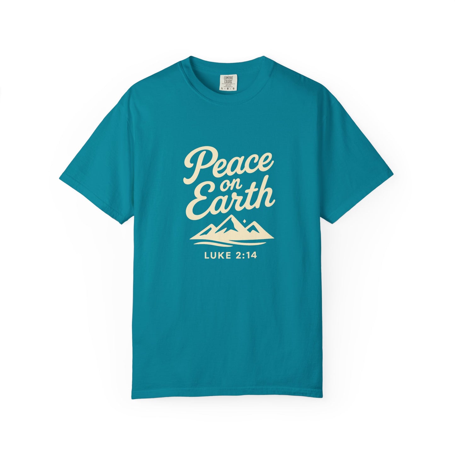 Peace on Earth - Beige Copy, Unisex Garment-Dyed T-Shirt, comfort T-Shirt