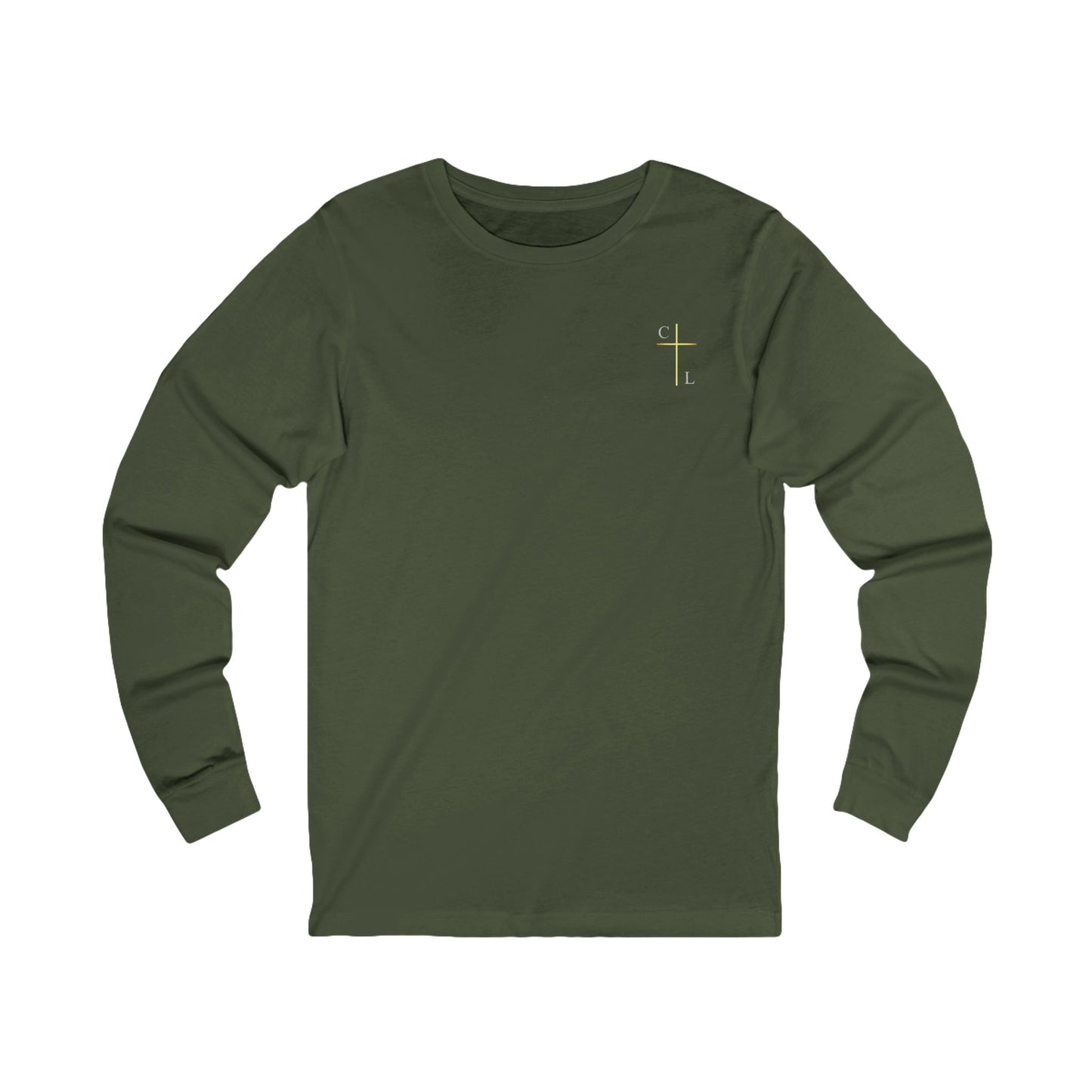 Unisex Jersey Long Sleeve Tee, simple and clean with C/L Logo