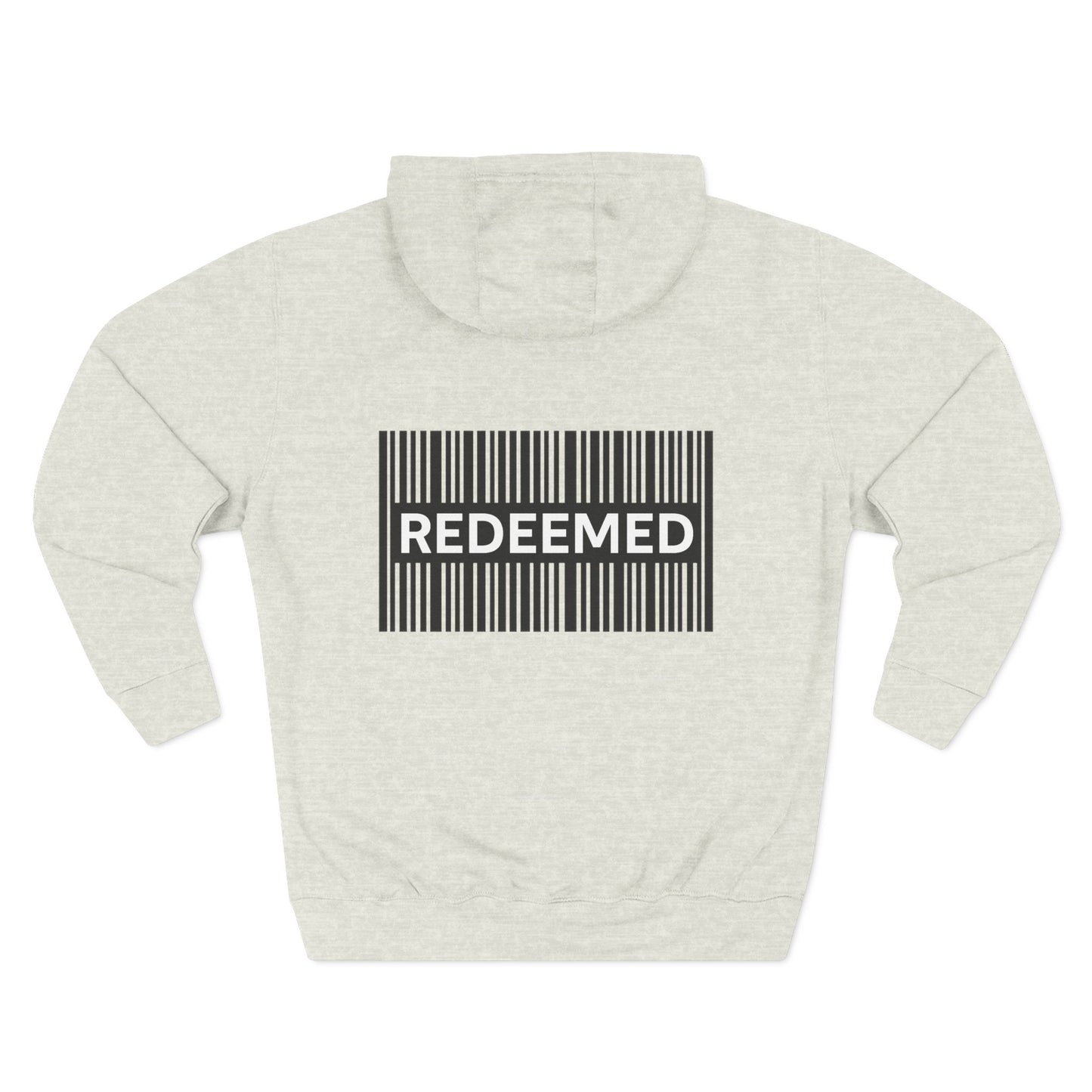 Redeemed Barcode Hoodie — Christian Faith Graphic Sweatshirt