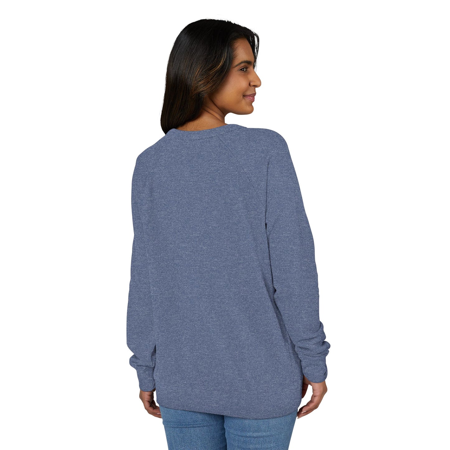 Peace on Earth With Dove - Raglan Crewneck Sweatshirt- French Terry Raglan- Cozy, Stylish.