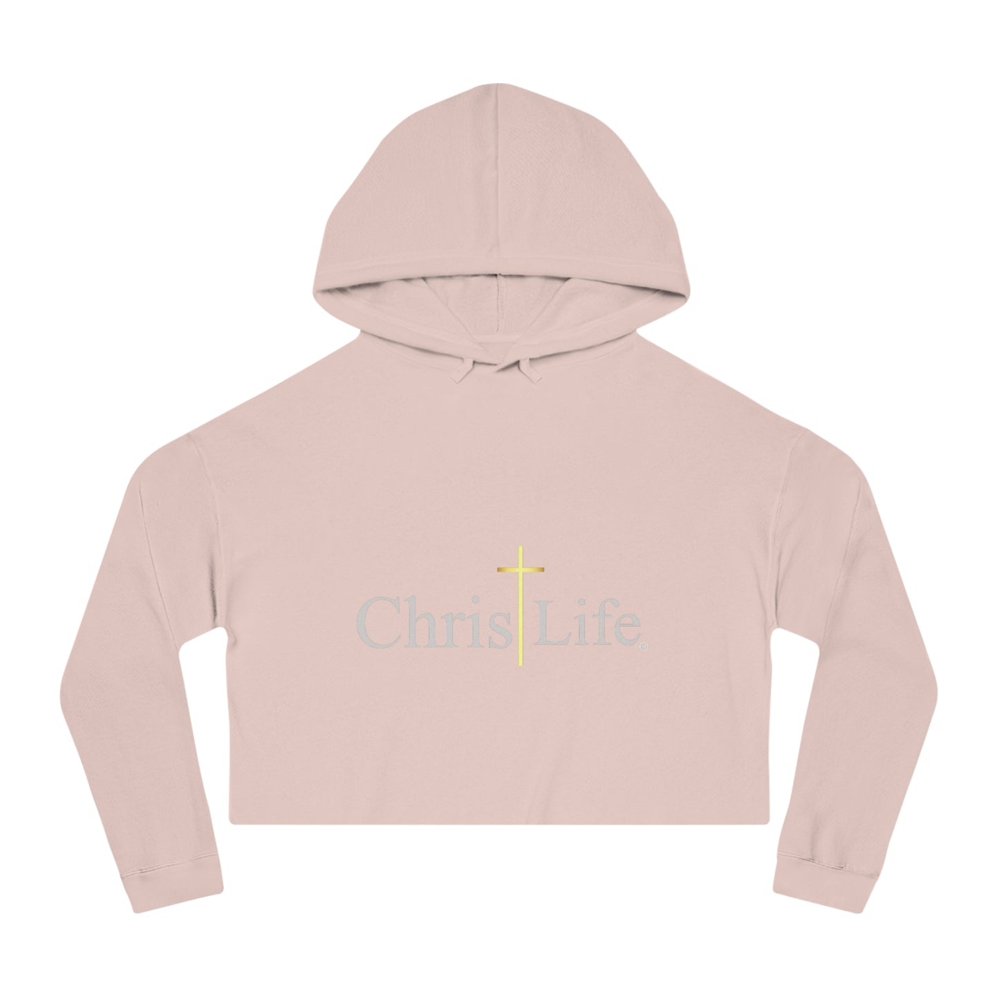 Women’s Chic and Silky Soft Cropped Hooded Sweatshirt with christlife copy