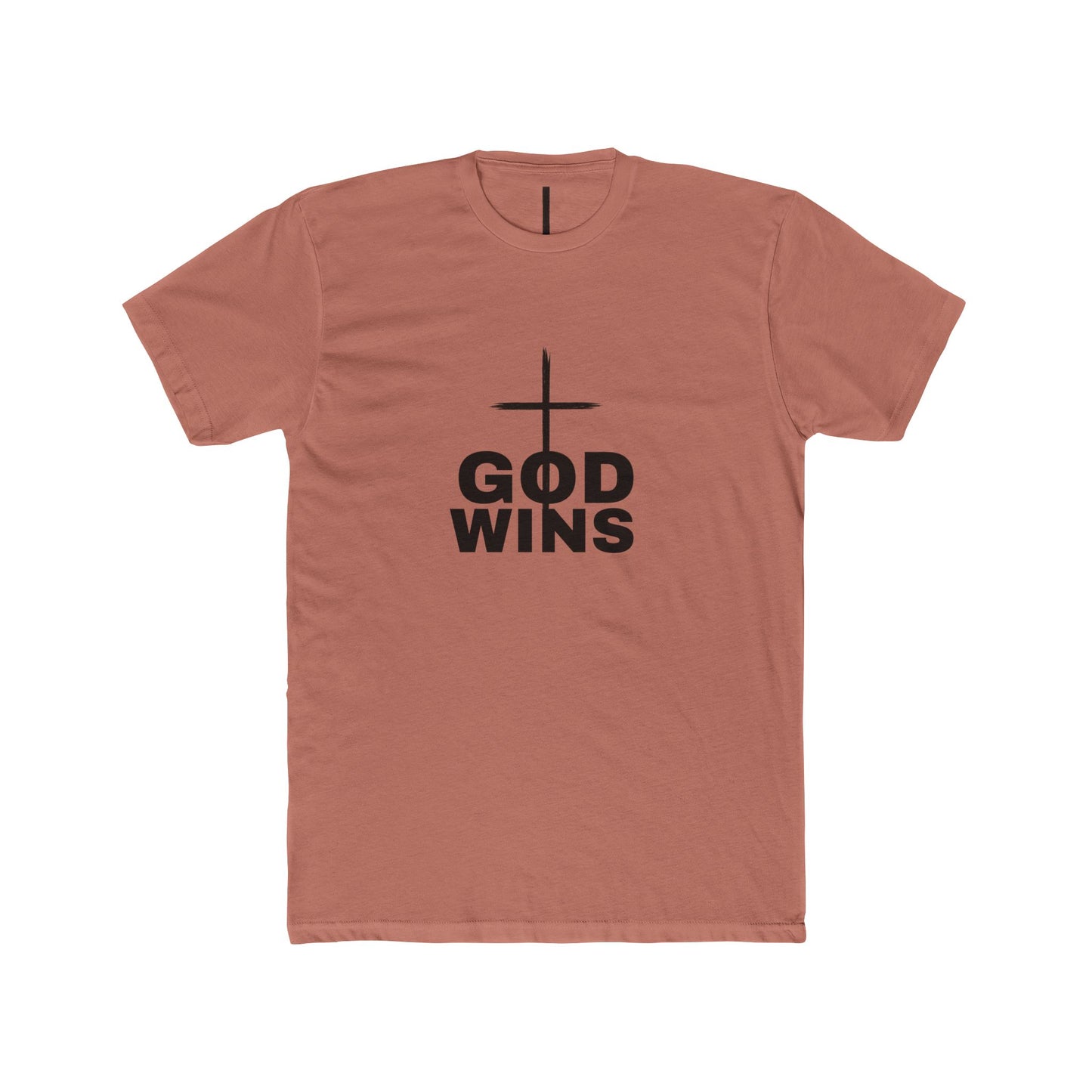 Faith-Inspired Unisex Crew Tee - God Wins Shirt, Christian T-Shirt, Inspirational Outfit, Religious Gift, Casual Wear