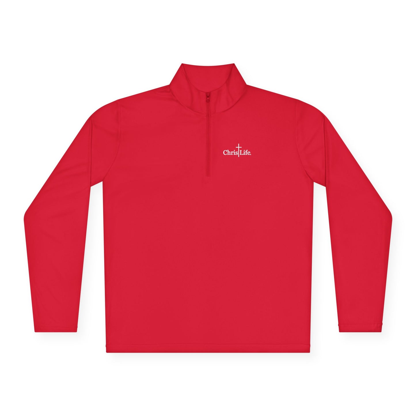Unisex Quarter-Zip Pullover Workout - ChristLife Logo on front, Sporty
