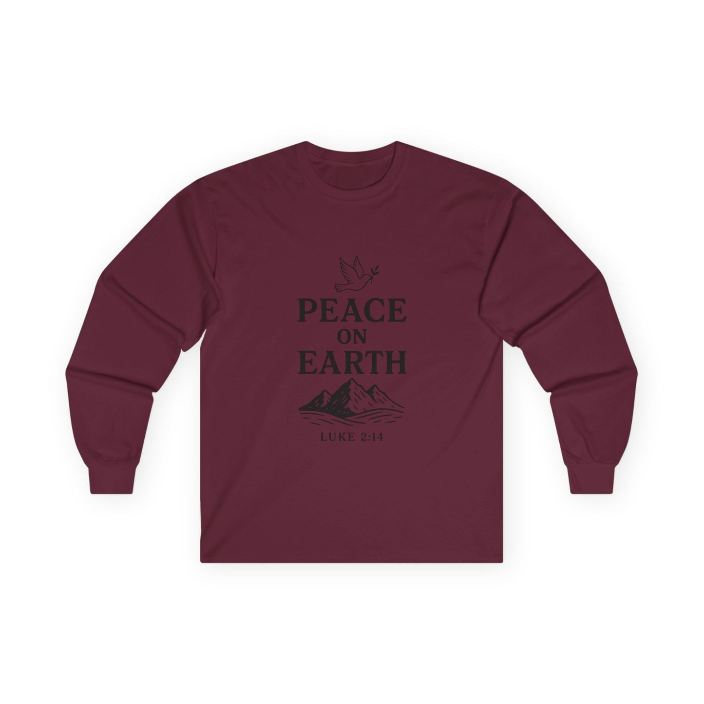 Unisex Peace on Earth With Dove -  Long Sleeve Comfy Tee