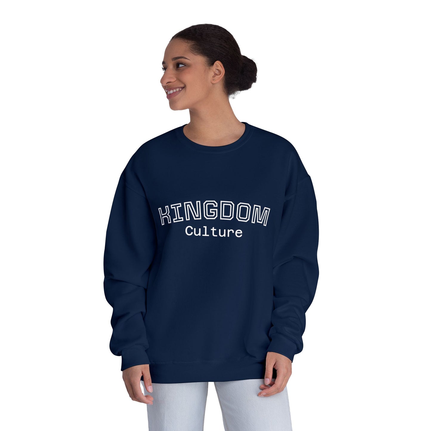 Comfortable Unisex Crewneck Sweatshirt - Kingdom Culture, Cozy Casual Wear