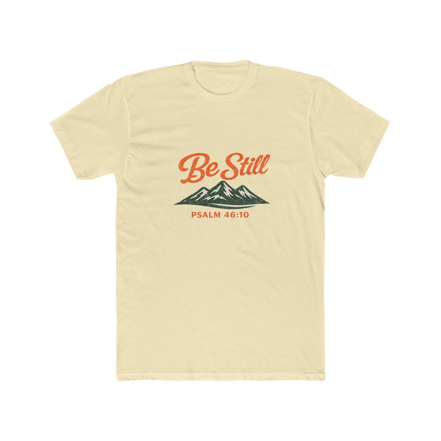 Be Still Psalm 46:10 Vintage Ink Wash T-Shirt — Mountain Christian Faith Tee - Unisex