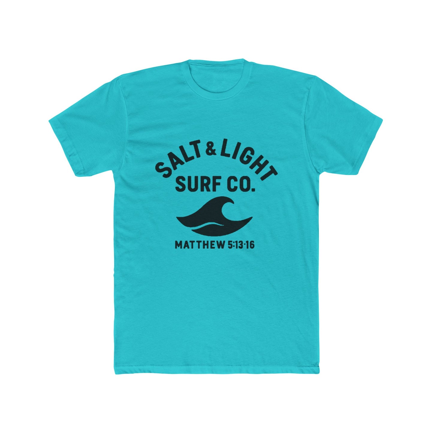 Salt & Light Surf Co. T‑Shirt Blk Front copy — Matthew 5:13-16 Christian Surf Tee