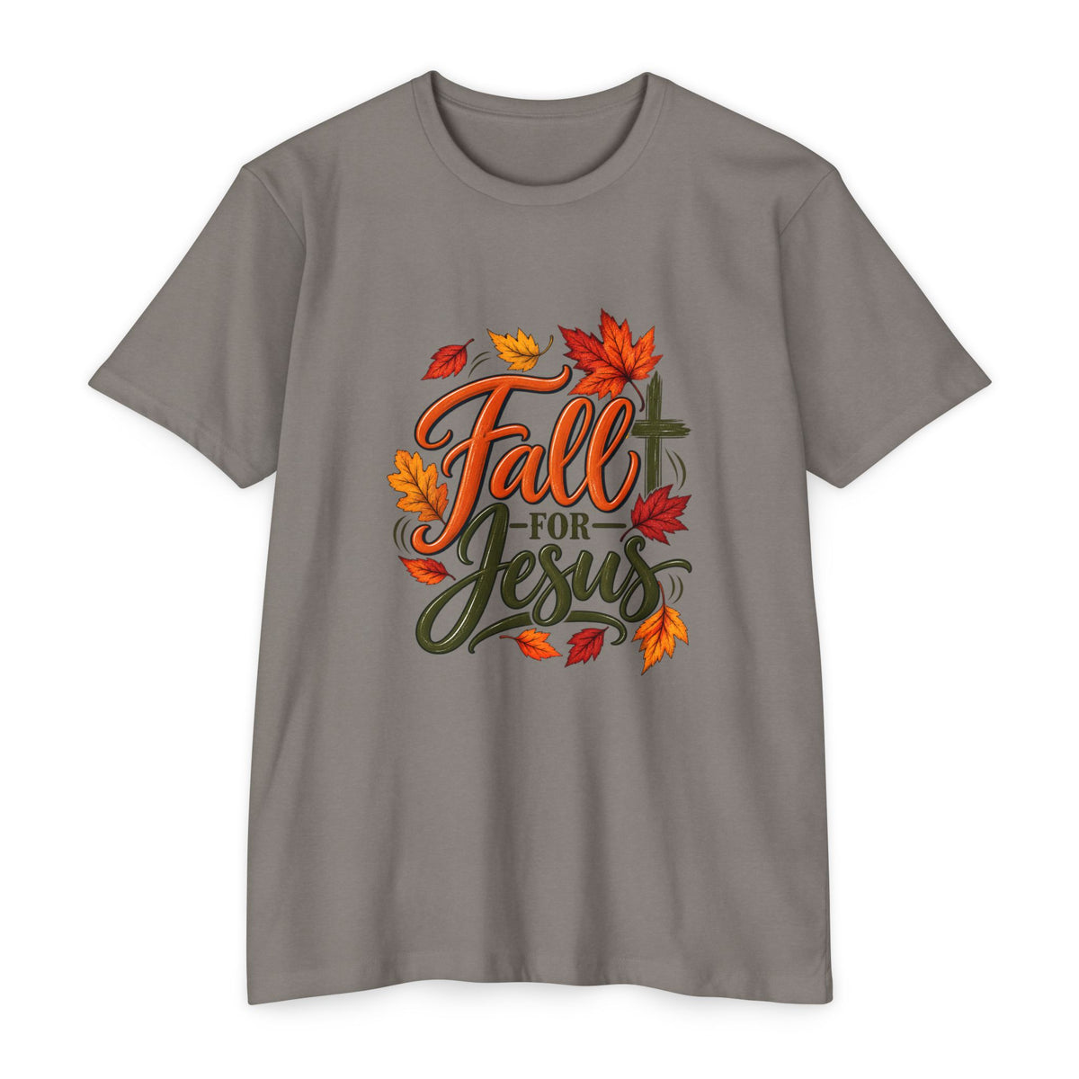 Fall for Jesus T-Shirt — Autumn Leaves Christian Tee