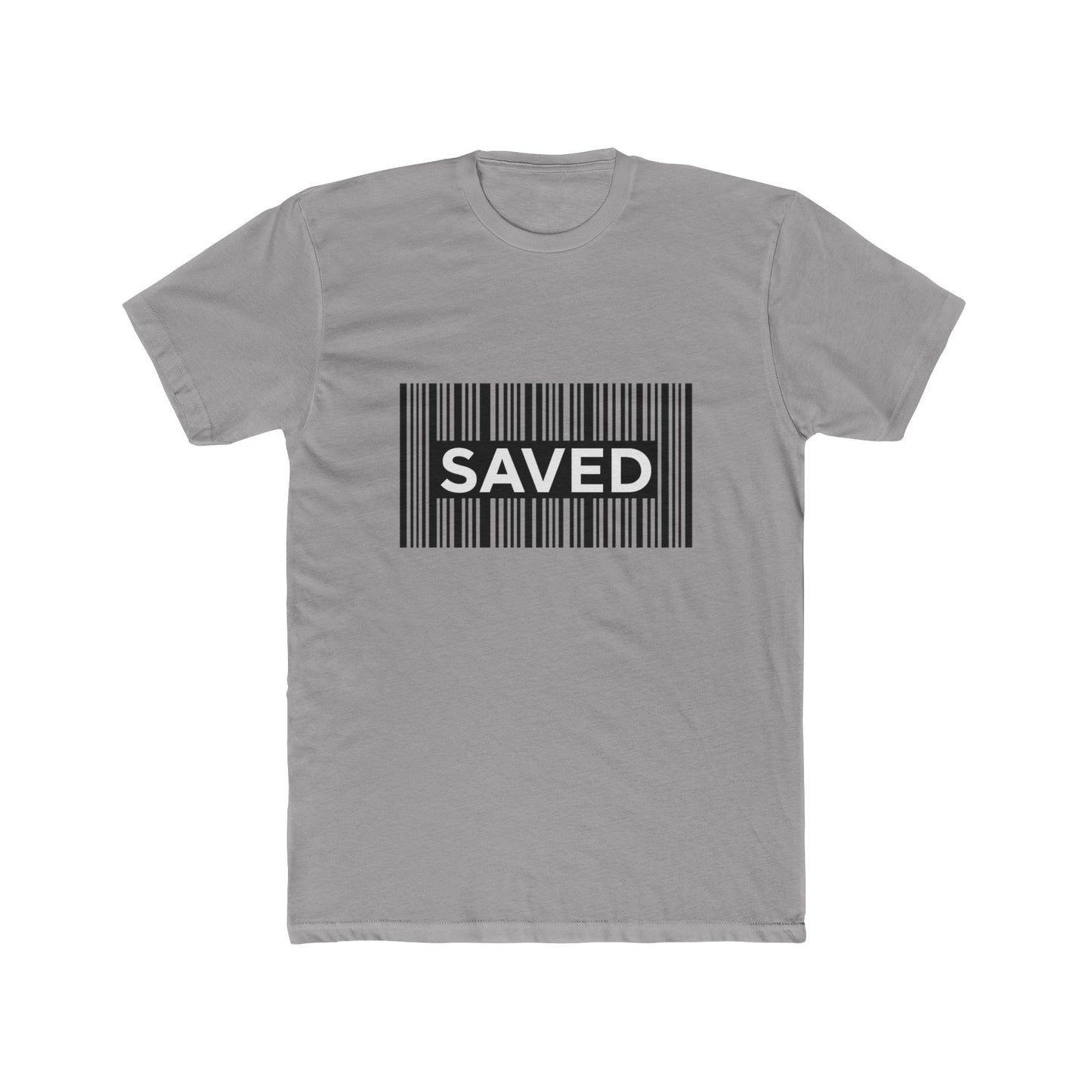 Saved Barcode T‑Shirt — Christian Faith Graphic Tee, Unisex