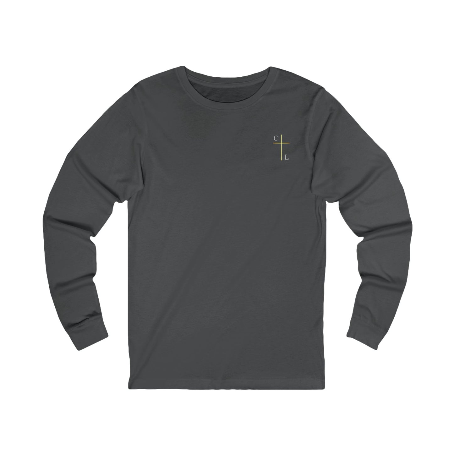 Unisex Jersey Long Sleeve Tee, simple and clean with C/L Logo