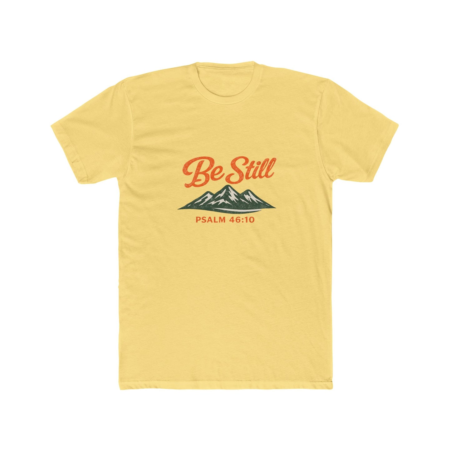 Be Still Psalm 46:10 Vintage Ink Wash T-Shirt — Mountain Christian Faith Tee - Unisex