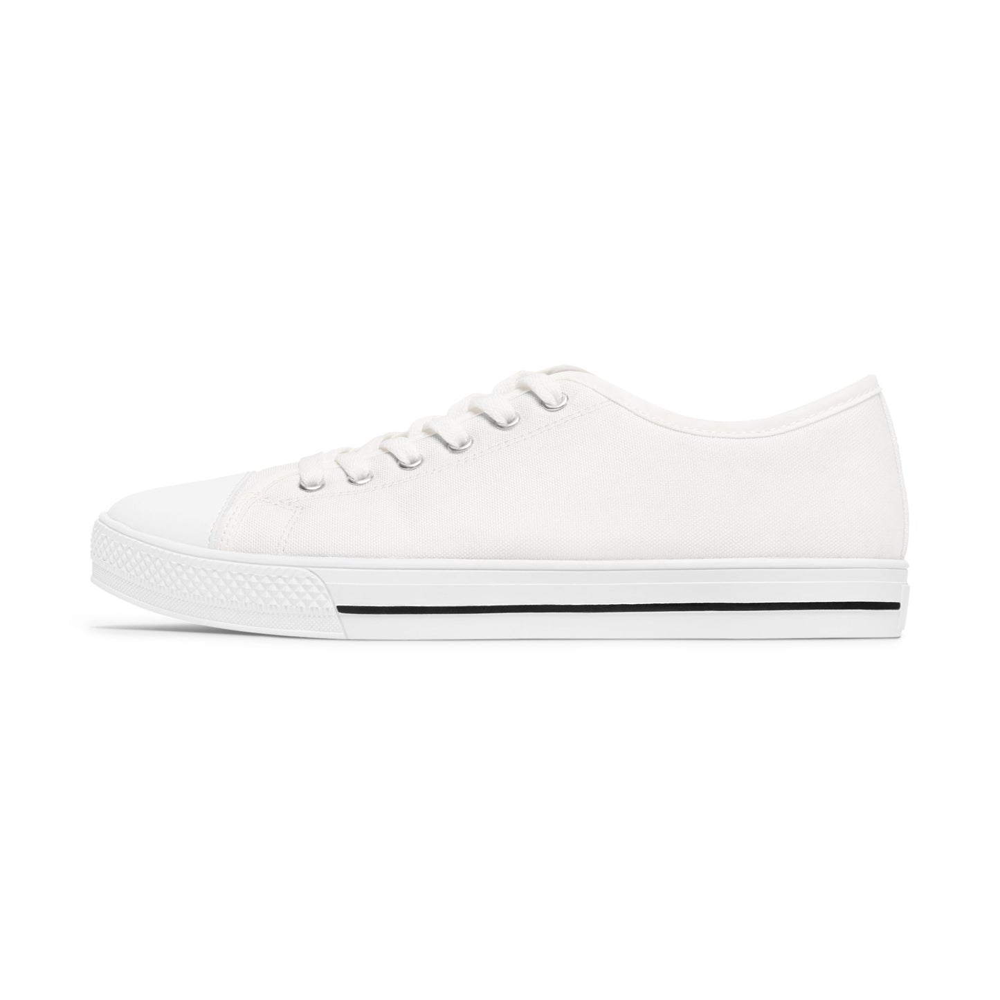 Women's Low Top Sneakers - Black and White ChristLife